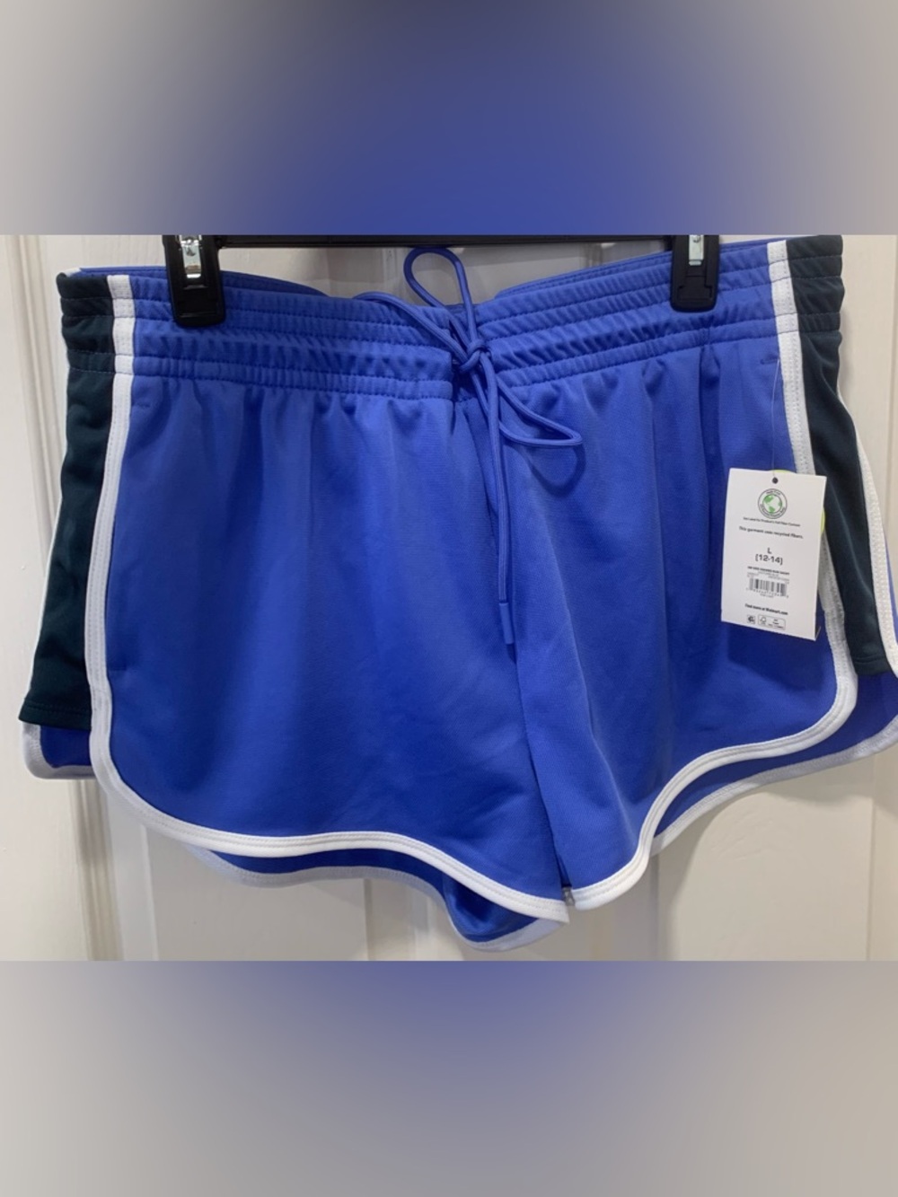NWT wonder nation Royal Blue Athletic Shorts with White Trim
